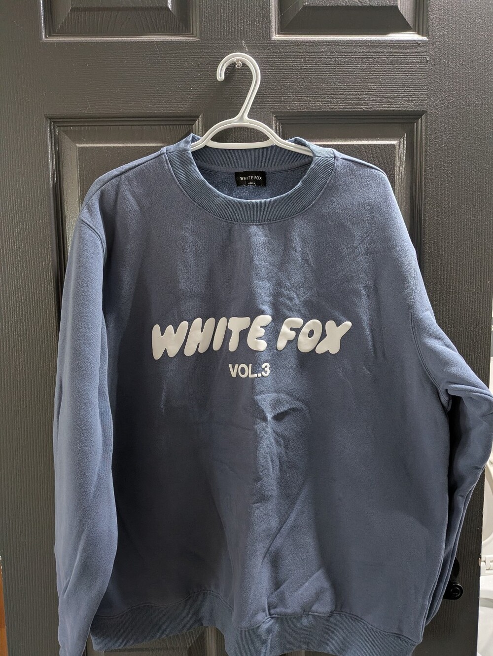 Women's Navy 'WHITE FOX VOL.3' Crewneck Sweatshirt